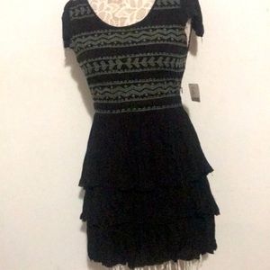 Free People Embroidered Blue Dress